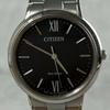 Used [Working Item] CITIZEN Citizen Eco Drive Black Dial Roman Numeral Solar Clock Wristwatch