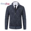 Cozy Up Pánska bunda jesenný a zimný trend pekný pánsky voľný voľný čas fleece sveter Univerzálny pletený sveter sveter na zips