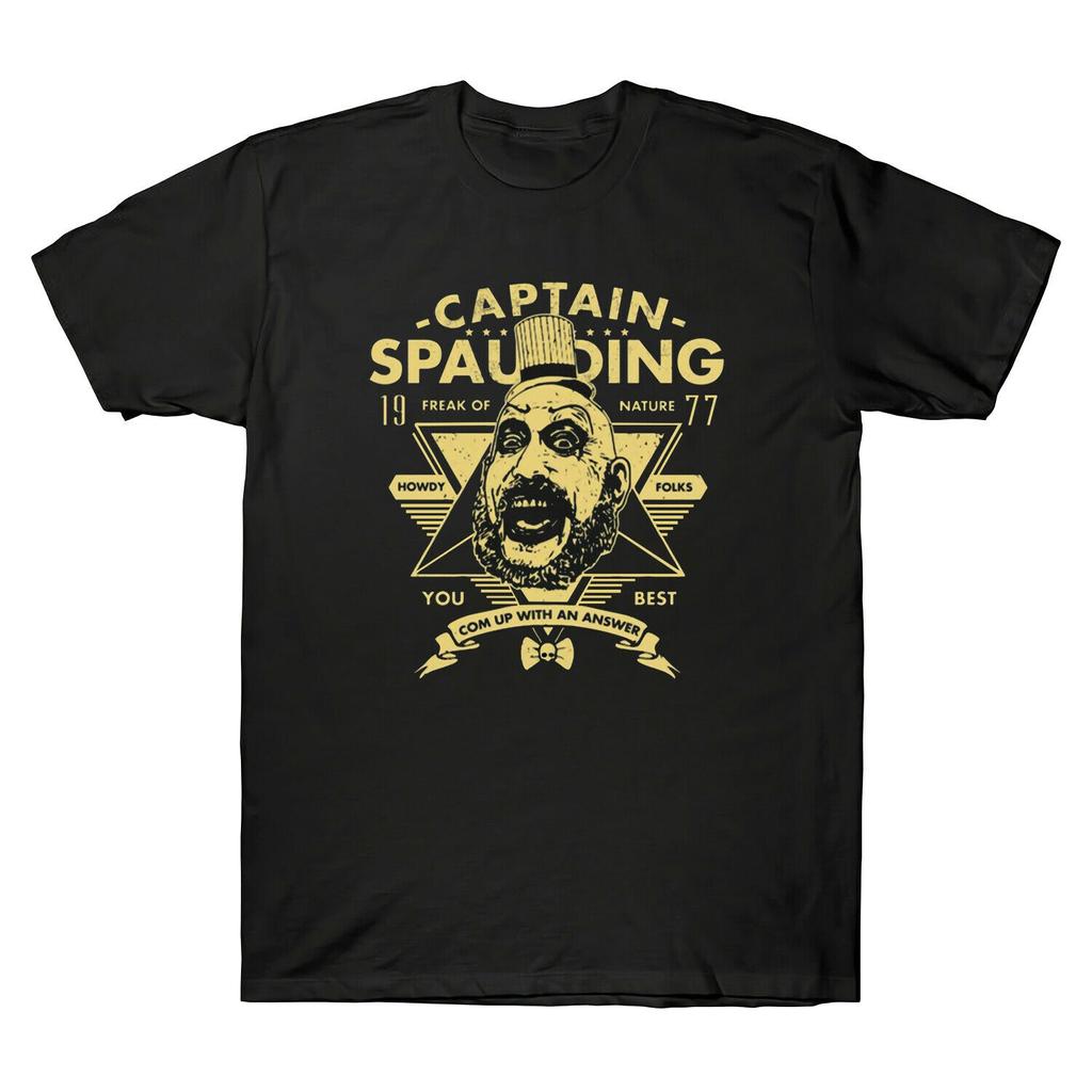 Captain Spaulding Freak Of Nature You Best Vintage Black Unisex T-shirts