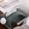 Fabric Chenille Tissue Bag Home Decor Paper Towel Box Decoration Paper Tissue Box  Home