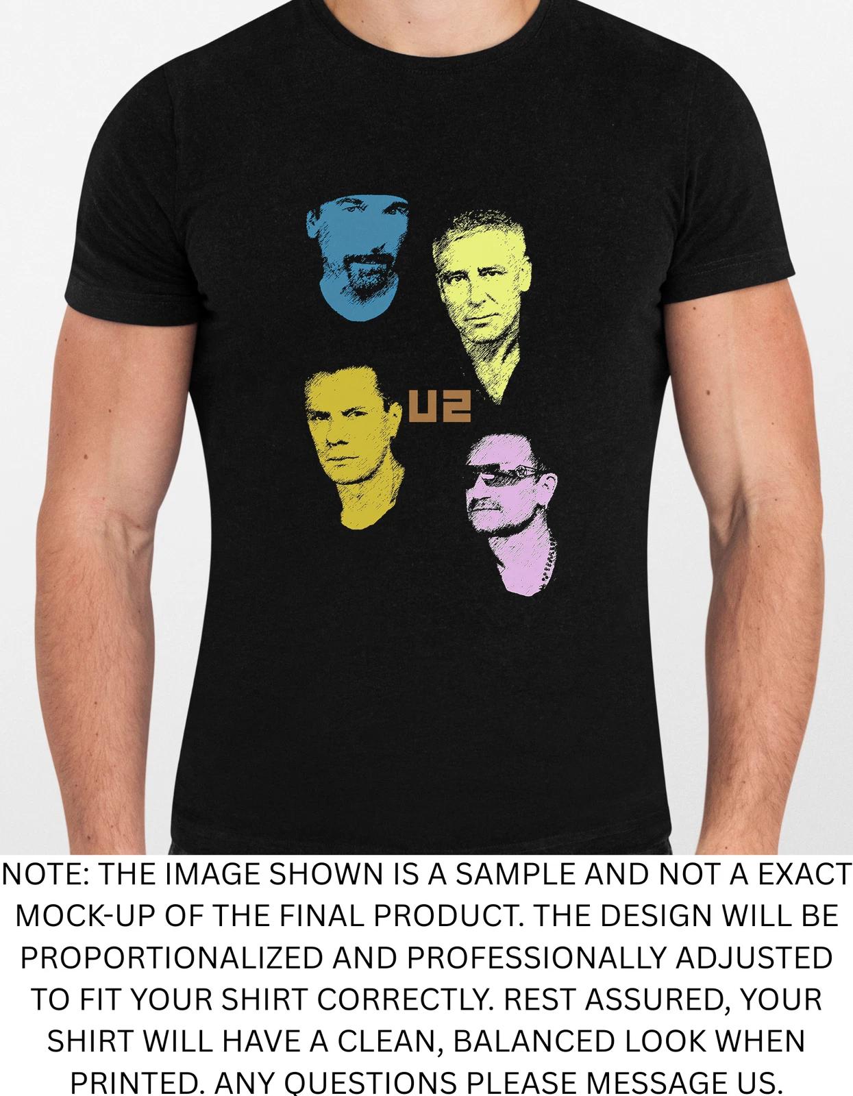 Men s and Women s T-shirts U2 Graphic S