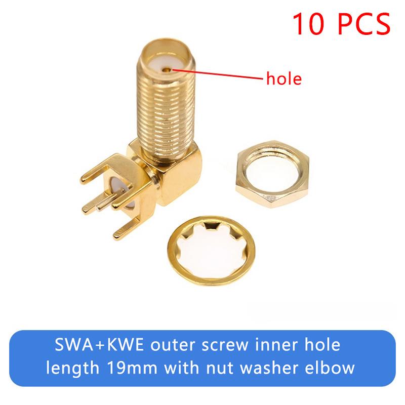 

10 шт. SMA гніздо гніздо пайка 1,6 мм гайка край кліпси пряме кріплення РЧ роз єми роз єм гніздо перегородка обтискний роз єм