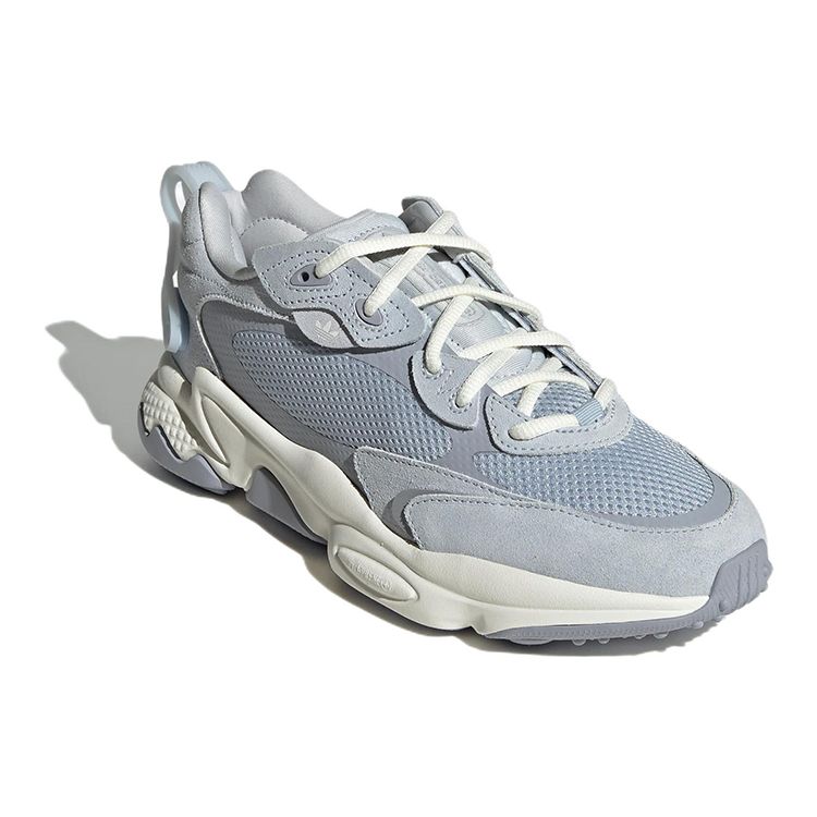 Adidas Originals Ozweego Fabric Leather Minimalist Solid Color Slip Resistant Durable Breathable Low Top Lifestyle Casual Shoes Women sneaker HP7835