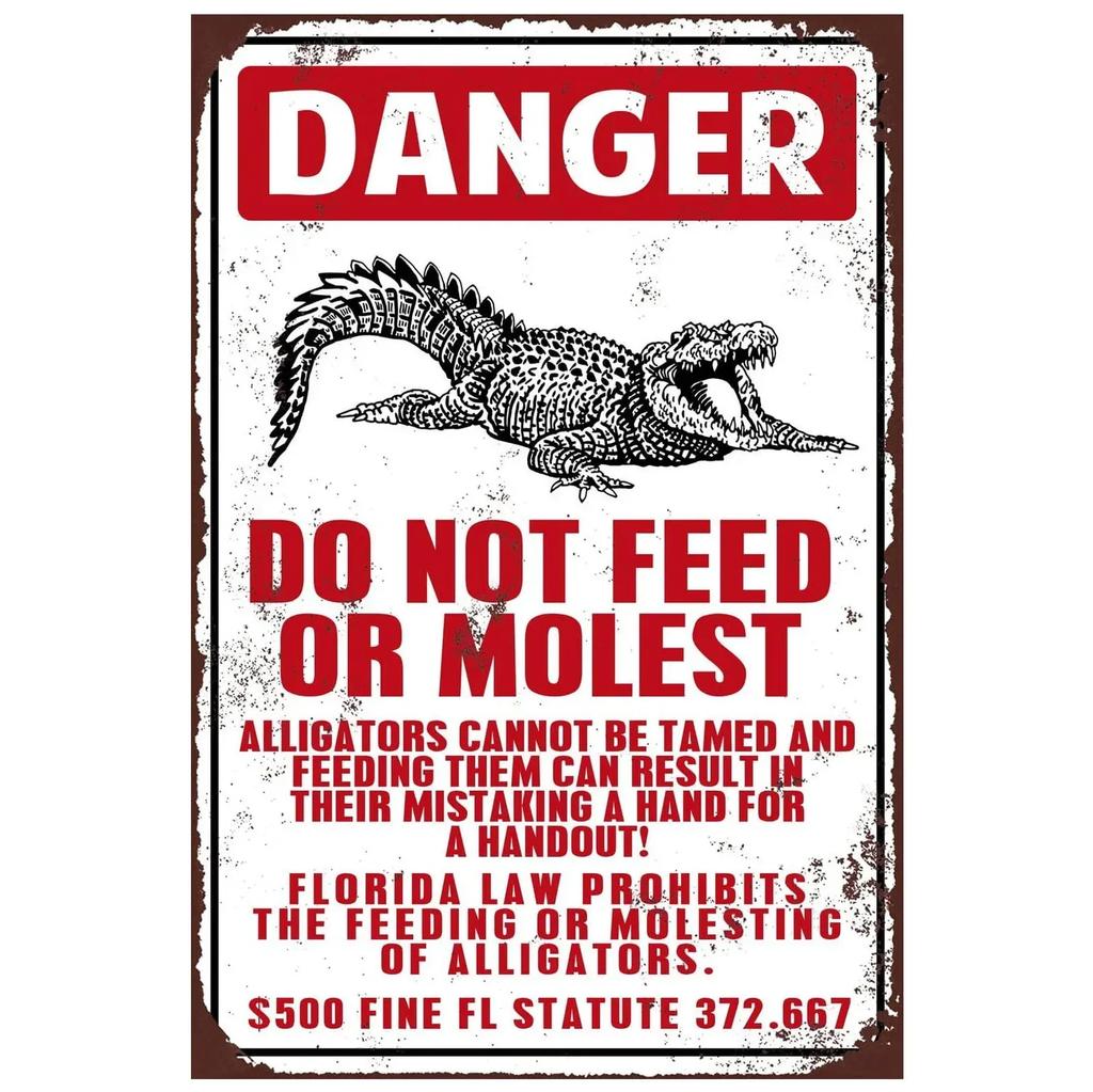 Vintage Danger Warning Metal Tin Signs  Dont Enter Wall Posters Plaque  Iron Painting Decoration for Garage Garden Cafe Club Bar