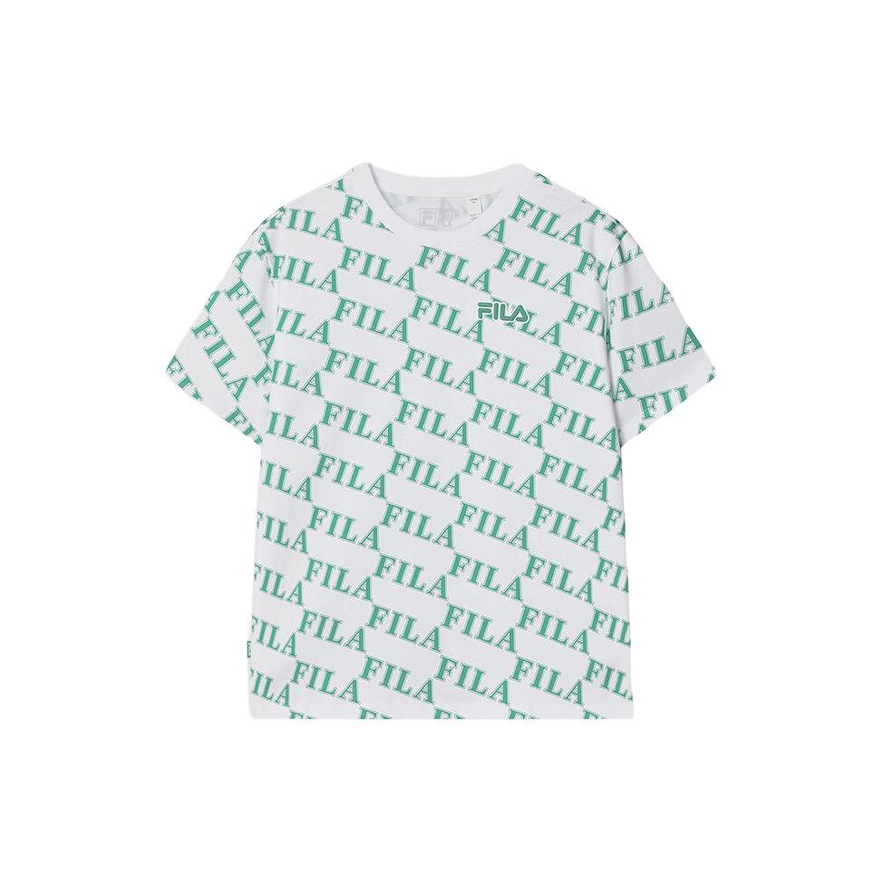 

Fila Футболка женская с принтом букв, круглым вырезом, свободного кроя, с коротким рукавом, со спущенным плечом F11W419102F-ZB XL