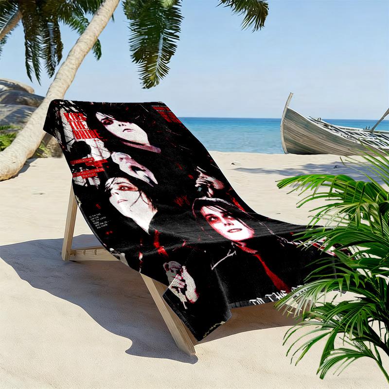 My Chemical Romance Print Beach Towel, Large Soft Quick Dry Towel for Beach Camping Swimming