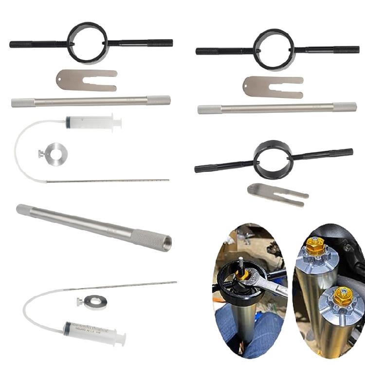 Aircraft Grade Aluminum Fork Spring Compression Tool Suitable For Motorcycle Suspension Maintenance Tasks Inverted Forks