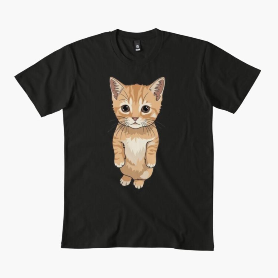 

Sad kitty cat T-shirt For Men Women 100% Cotton T Shirts Short Sleeve Tops 0320-4 - Men s Summer Cotton Graphic Tee S разноцветный