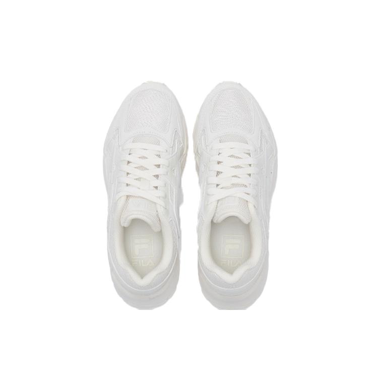 Fila Platform Low Top Running Shoes Unisex Beige Korean Style 1GM00828D_050