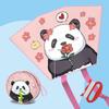 Handheld Animal Kite Portable Foldable Kite Breeze to Fly Cartoon Panda Kite  Children Sports
