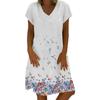 Women Casual Loose Dandelions Dress Fashion Beach Style Temperamental  Dress
