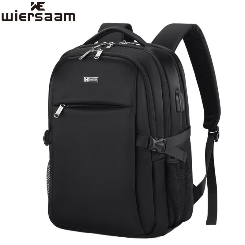 WIERSAAM Men s Business Travel Laptop Backpack
