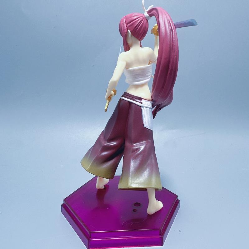 Anime Fairy Tail Erza Scarlet Action Figure Standing Pose With Demon Sword Boxed Collectible Desktop Ornament For Anime Fans