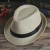 Cappello da sole unisex in paglia: Elegante cappello estivo da jazz per coppie e famiglie in spiaggia