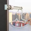 1PC Window Drying Rack Travel Clothes Drying Rod Window Frame Drying Rack Buckle Type No Punching Hole Hanging Drying Rack