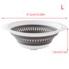 Collapsible Silicone Kitchen Storage Basket Multi-use Fruit Vegetable Drainer Foldable Kitchen Organzier Supplies
