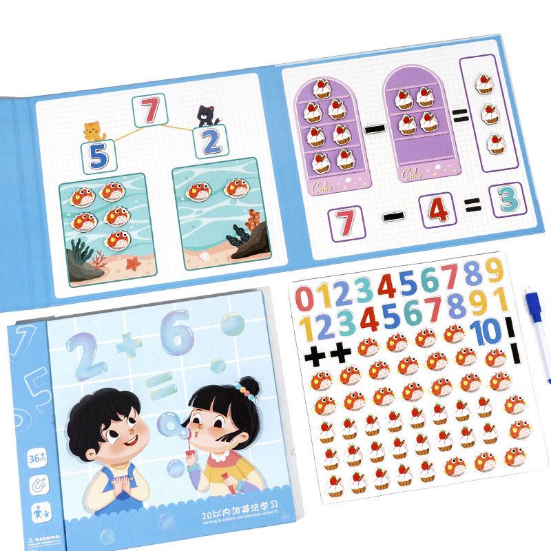 

Children s Magnetic Book Clips Math Toys Mathematical Decomposition Teaching Aids Addition And Subtraction Operations For Kids