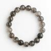 Eigado Black Smoky Rutilated Quartz Bracelet Tourmaline In 10mm 15cm Wrist Limited Natural Power Prayer Good Luck Feng Shui (Black Quartz), Stone,