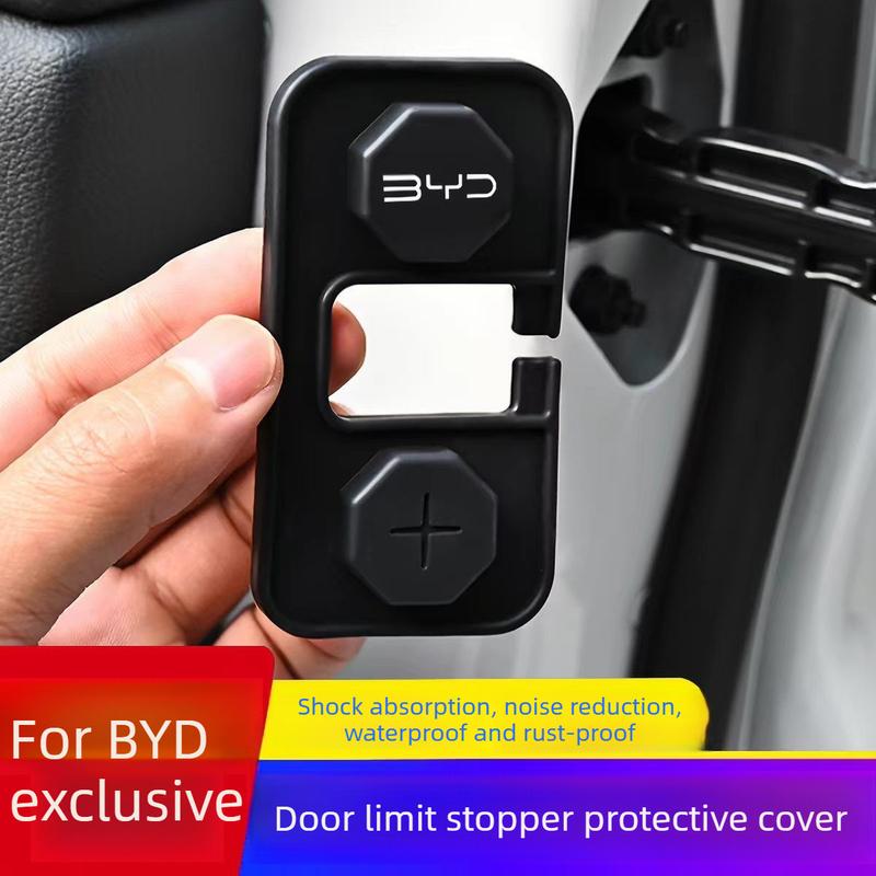 4Pcs of Car accessories silicone door limiter cover protective cover Suitable for BYD Tang Han Song L Yuan PLUS Seal 06/07