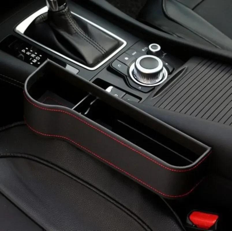 Leder Auto Sitz Lücke Aufbewahrungsbox Becher Multifunktionale Tasche Fänger Organizer Handy Flasche Becher Halter Auto Zubehör
