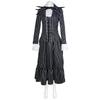 Set Costume di Halloween Jack Skeletron per Uomo, Outfit Cosplay Nightmare Before Christmas, Include Tuta, Guanti, Cravatta, Outfit per Festa di Natale