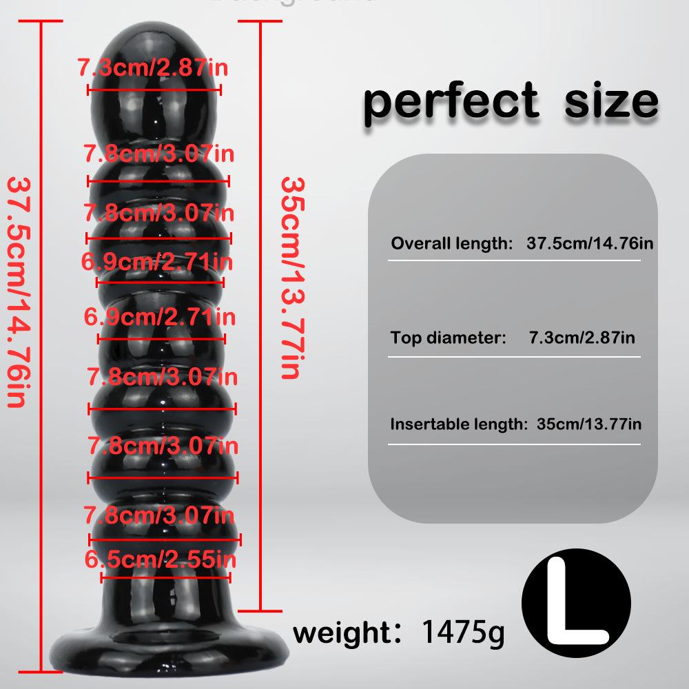 Large Anal Beads & Butt Plug Combo, Anal Sex Toy for Men Women, Beginner To Expert Prostate and Backdoor Pleasure