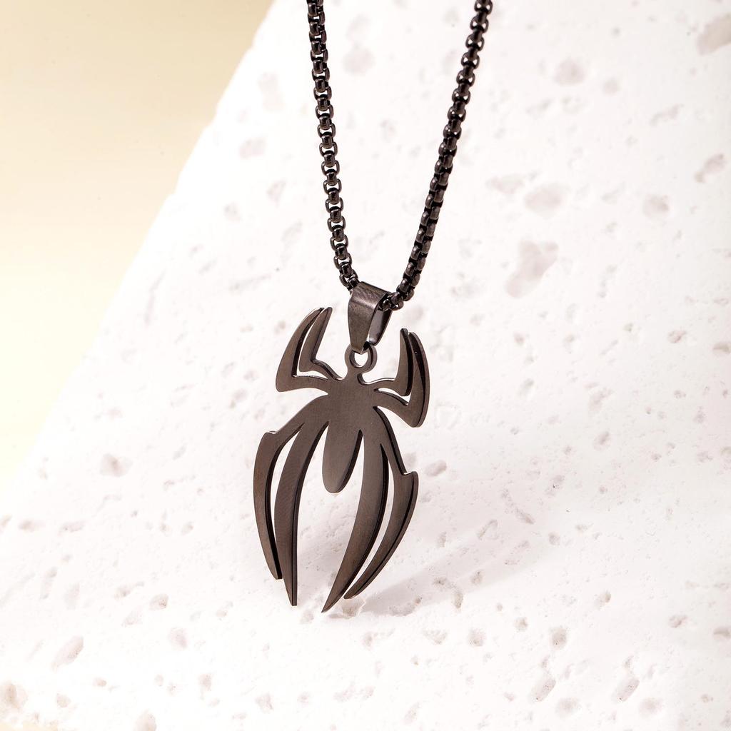 Trendy Titanium Steel Necklace: Unisex Stainless Steel Hollow Star Pendant, Long Chain