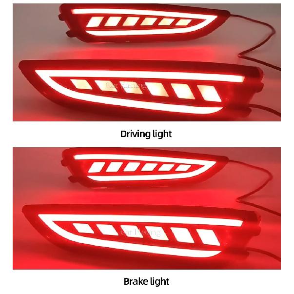 2PCS Car Tail Light LED Brake Light Taillight For Hyundai Accent Hatchback 2012 2013 2014 2015 2016 2017 Rear Bumper Lamp