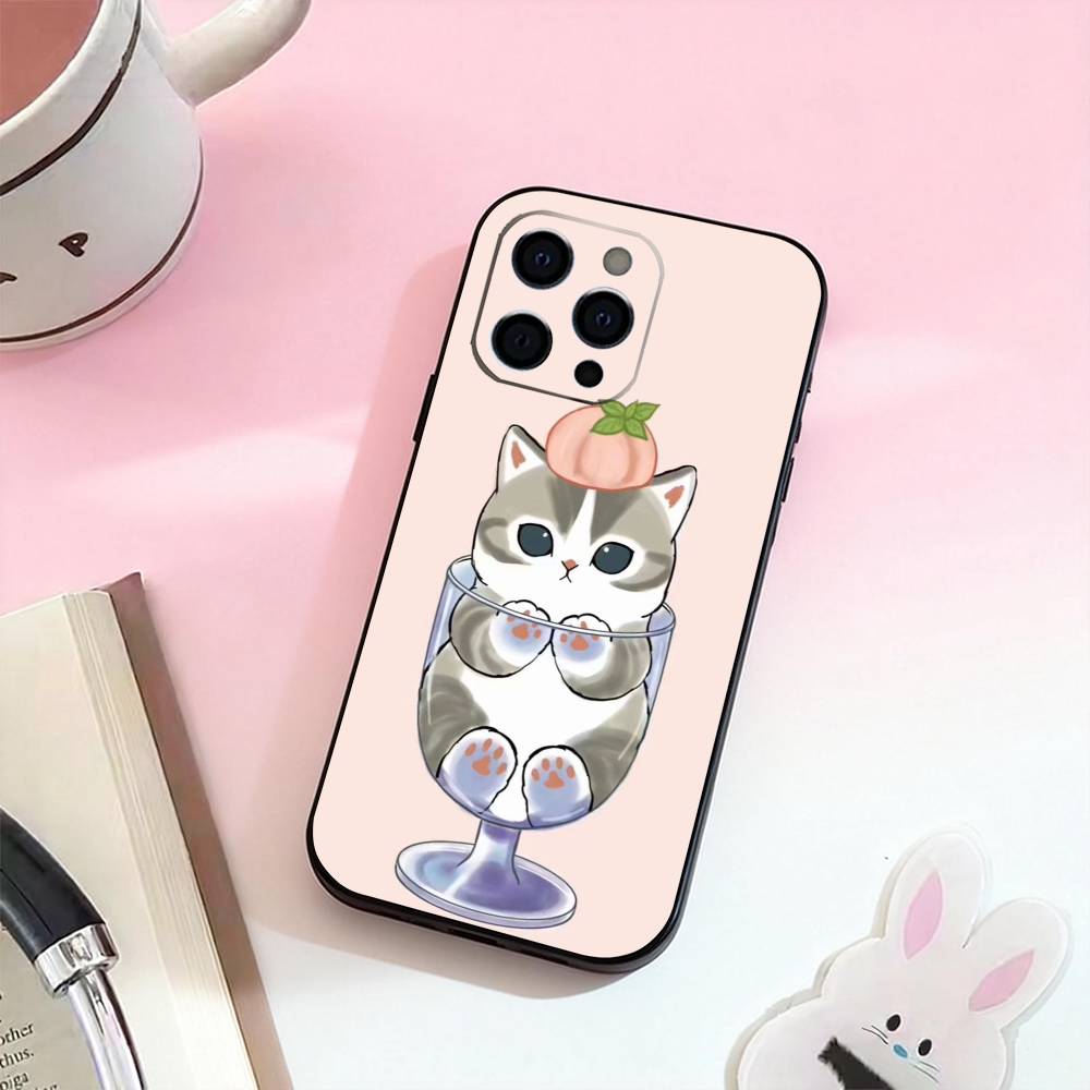 Süßes M-Mofusands C-Katze Handyhülle Silikon Weich Für IPhone 17,16,15,14,13,12,11,XS,Plus Pro Max