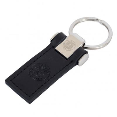 Crest Leather Keyring