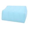 Inflatable Leg Elevation Pillow PVC Flocking Portable Inflatable Leg Wedge Pillow for Sleeping Swelling Blue