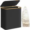 Black Laundry Basket with Lid 150 L
