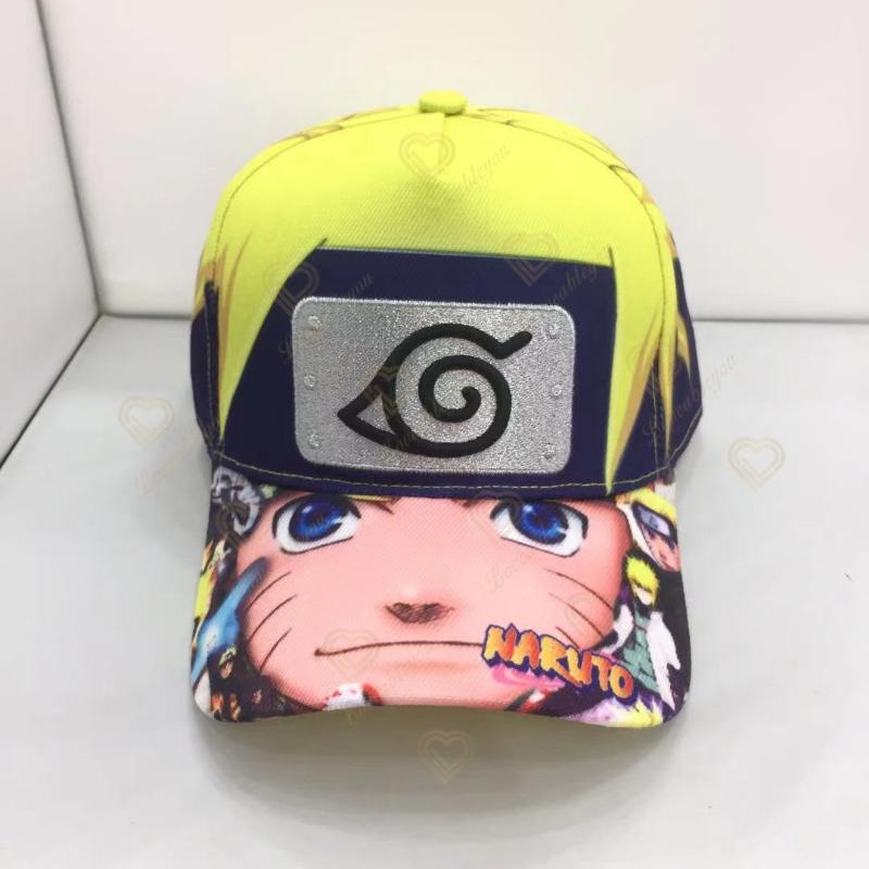 Naruto Mascot Anime Toys Naruto Uchiha Family Red Cloud Cartoon Emblem Hat Embroidered Cotton Baseball Cap Fashion Hat Gifts