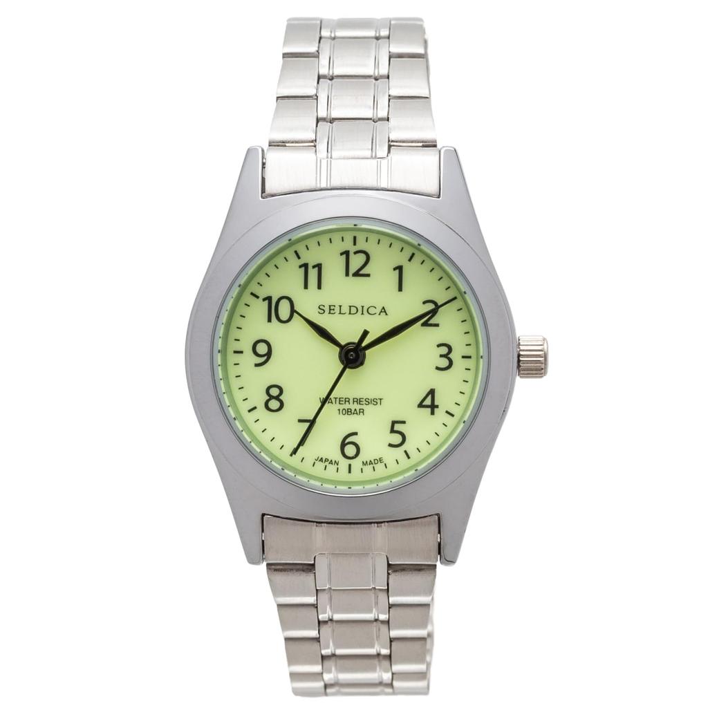 Clefer Serdica Analog Watch, SD-AL332-LUS, with Luminous Dial, Metal Strap, and Japanese Movement, Women's Silver