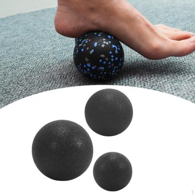3 Peças Bolas de Massagem Massageador de Pés Yoga Costas para Esportes Pescoço