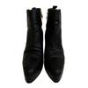 CHANEL short COCO Mark Matrasse leather boots black leather Used