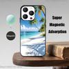 Sea Tropical Palm Trees Beach Phone Case  For iPhone 17,16,15,14,13,12,Pro,Max,Plus,Mini,Magsafe,Magnetic Wireless Charging Case