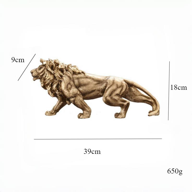 

Украшение Лев Домашний Шкаф Гостиная Офис Настольный Самец Лев Изделия из Смолы львиный