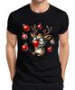 Rudolph Reindeer Red Nose Glasses Christmas Baubles Funny Gift Mens T-Shirt-