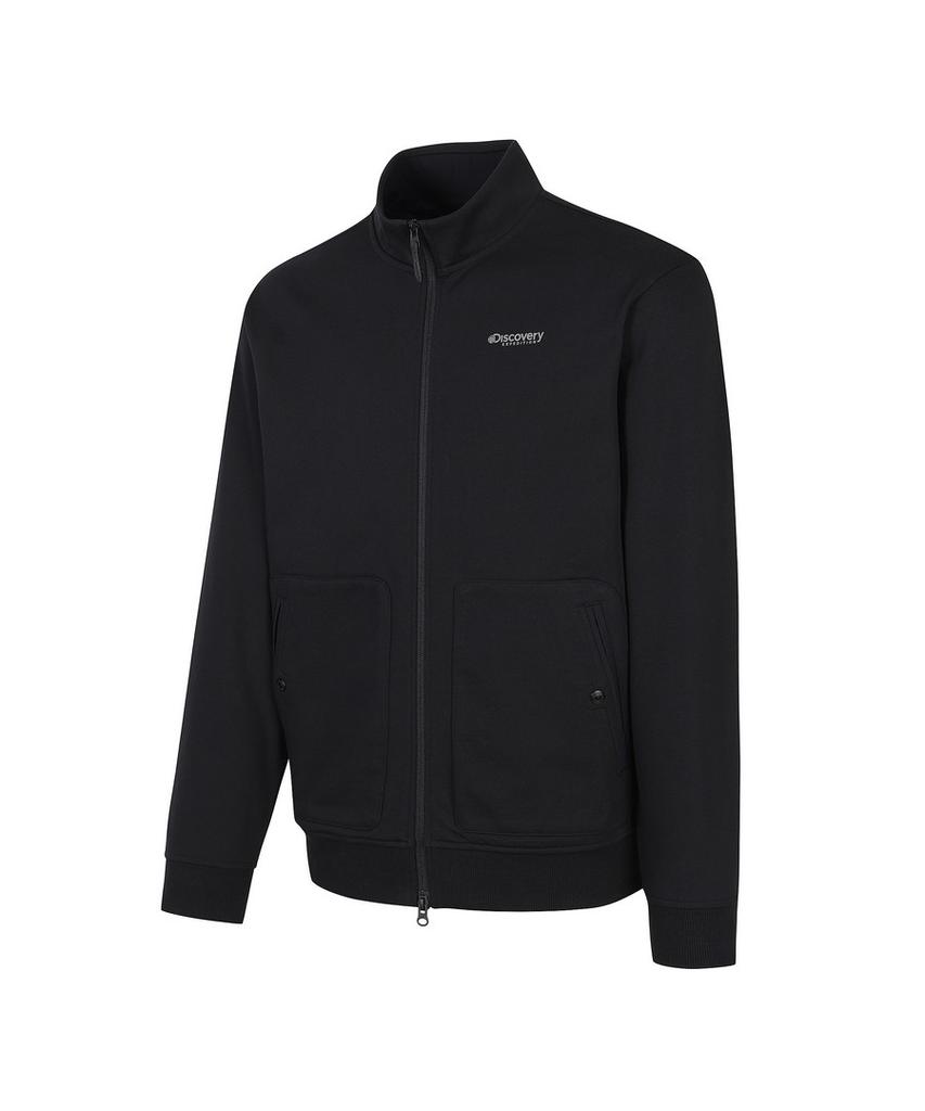 Discovery Expedition Men'S Essential Knit Training High-Neck Jacket (Black)