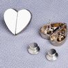 8PCS Heart-Shaped Magnetic Curtain Buckle Anti-Slip Detachable Snap Hooks  Bathroom