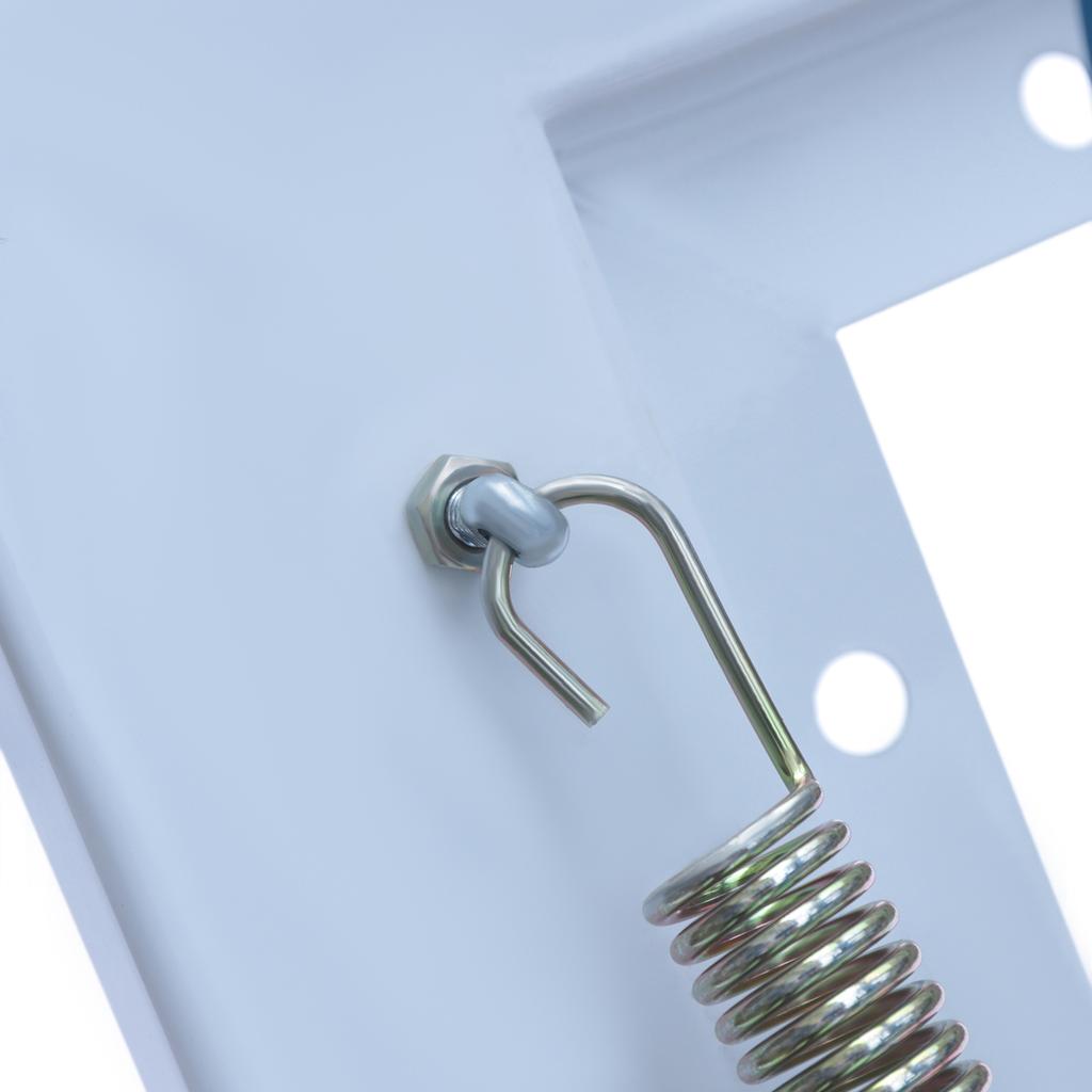 Pull Down 12 Steps Attic Stairs, Alloy Attic Access Ladder, Blue Pulldown Attic Stairs, Wall-mounted Folding Stairs for Attic