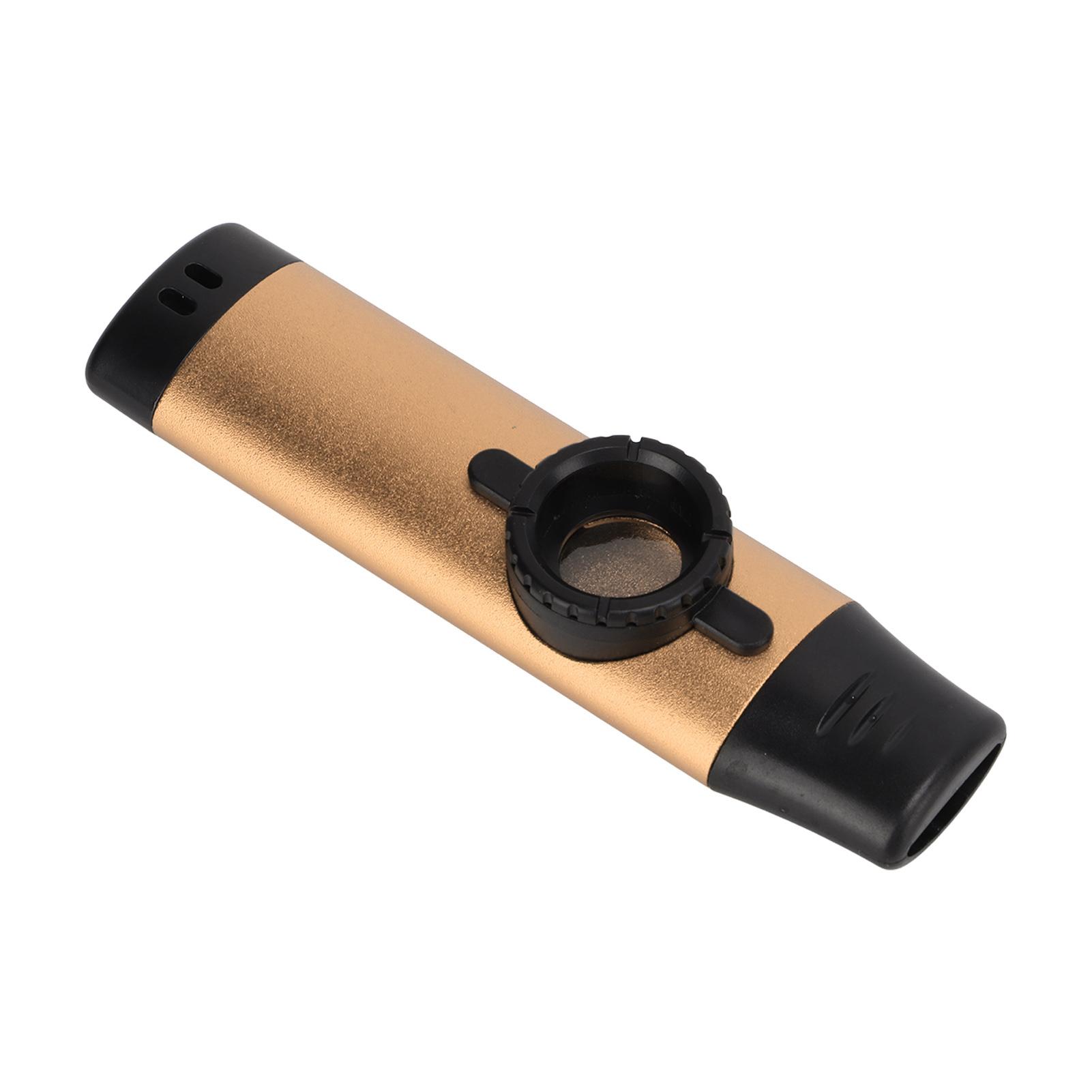 

Металлическое казу смола мундштук регулируемая плотность духовой инструмент с флейтовыми мембранами золото золотой