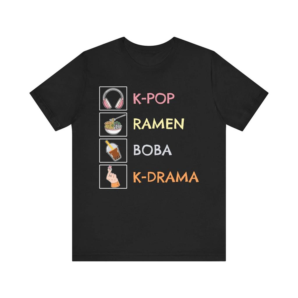 Fashion KPOP Y2K Printed Tshirts Men Women Summer Casual Short Sleeved Tshirts Round Neck Tops Harajuku Shirt