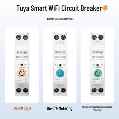 Tuya Smart WiFi Circuit Breaker: Remote Timer Control with Over/Undervoltage Protection