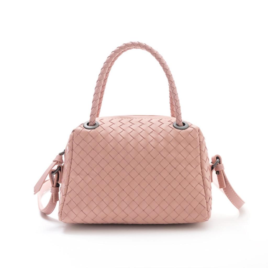 Trendy Women's Bag Versatile Woven Top Layer Sheepskin Hand-woven Hand-carried Cross-body Pillow Wrap Sheepskin Weaving