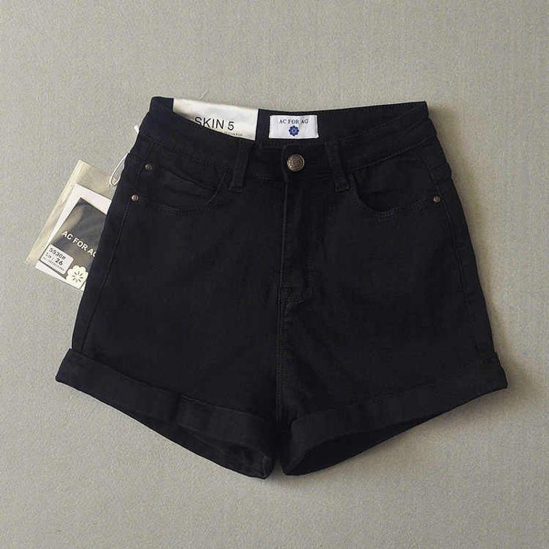 

Elastic Slim Looking Hemming European and American High Waist Wide Leg Pants Black XS