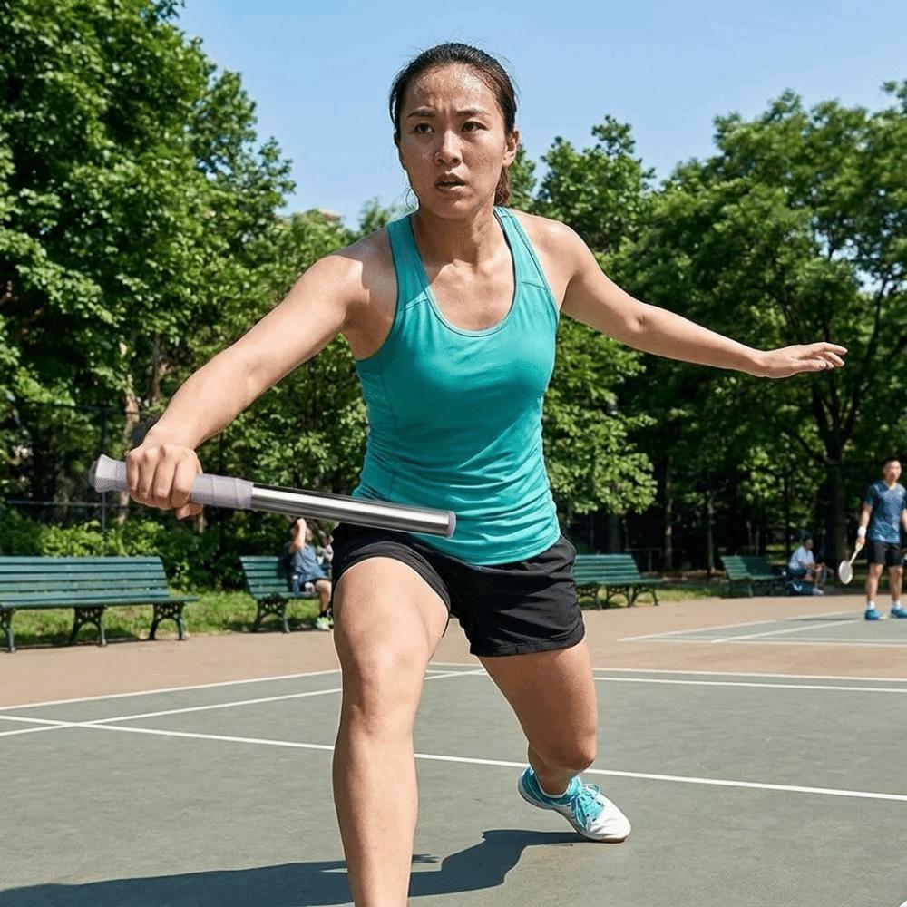 Praktický průvodce Trenér švihu rakety Lehká badmintonová tréninková tyč Nástroj pro korekci švihu