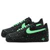 Nike Air Force 1 Lime Dot Abrasion Resistant Slip Resistant Low top Skateboard Shoes Unisex Black Cyan cw2288001(Team1039-)