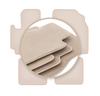 PREMIUM Beige Floor Mats For: Toyota RAV4 II 2WD 3-door 2001-2005